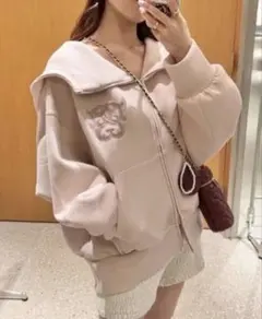 snidel スナイデル ボリュームパーカー ピンク PNK