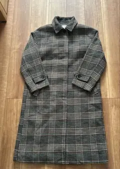 訳あり品　お値下げniko and ロングコート　チェック柄　Mサイズ