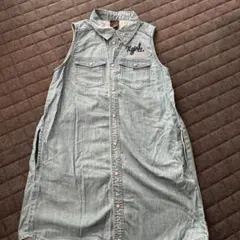 X-girl ノースリーブシャツワンピース サイズ2