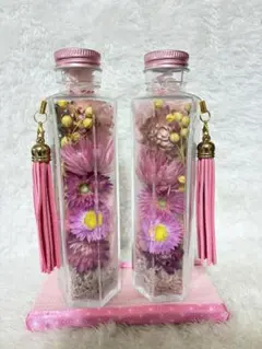 ハーバリウム　仏花　ピンク系セット　NO..40