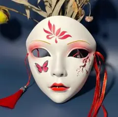 SOUL CROP 手描きサイバーパンク白メカフルフェイスマスク - メルカリ