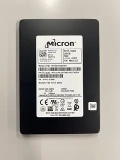 SSD　256GB　SATA3.0　Micron　2.5インチ