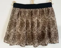 フォーエバー21 ヒョウ柄フレアスカート