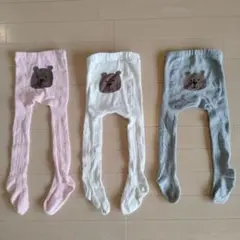 babygap 　ベビータイツ　くまさんタイツ　3点セット 12-24m