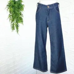2772【美品】ブーツカットデニムパンツ ジーンズ ワイド バギー M