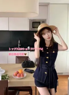glance tokyo ‪‪‪‪❤︎‬ ゴールドバックルベルトベストセットアップ‬‬‬