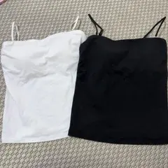 美品　ユニクロ　エアリズムブラトップ白黒2枚セット