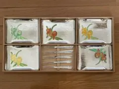 銘々皿　5枚セット　花柄　未使用