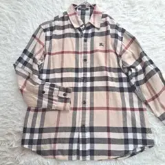 【BURBERRY LONDON】 メガチェック ノバチェック長袖 ネルシャツ
