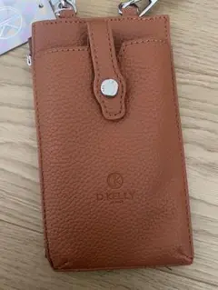 D.KELLY スマホショルダーバッグ オレンジ