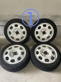 ①【4本22,000円】送料込 スズキ純正 ホイールセット 165/60R15のサムネイル