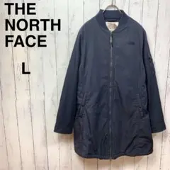 ノースフェイス リンデルブルゾン レディース L 紺色 キルティングジャケット