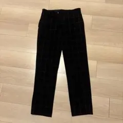 H&M スリムフィット ブラックチェックパンツのサムネイル