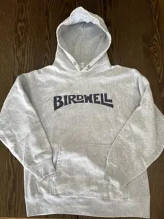 完売 BIRDWELL wordmark hoodie L グレー