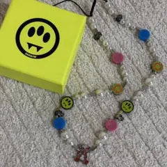 【新品】美品　BARROW パールネックレス スマイル カラフル ニコちゃん