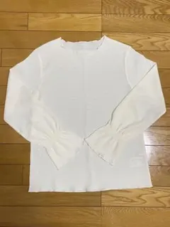 新品 サマンサモスモス メロウ トップス 薄手 長袖 フリル袖 グリーンパークス