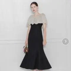 Leja 2WAYオフショルダーパフスリーブバリエマーメイドワンピース