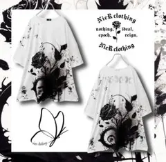 BLACK ROSE OVERSIZE CUTSEW 【SILVER LOGO】