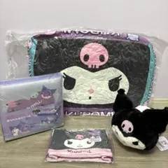 クロミもちもちデカクッション、保温保冷巾着バッグ、スツール、ぬいぐるみ　セットのサムネイル