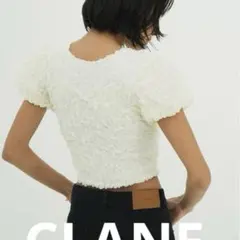 CLANE W FACE SHIRRING CROPPED TOPS 2 - メルカリ