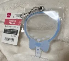 DAISO 推し活うちわ型フォトフレーム キーホルダー ブルーのサムネイル