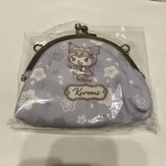 サンリオキャラクターズ 和菓子ティータイム がま口ポーチ クロミ　新品