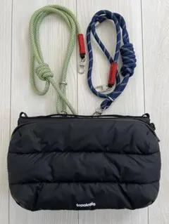 topologie ２個ストラップセット　黒 ボトルサコッシュ　ラージ