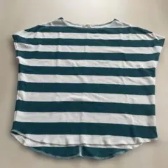 HusHusH グリーン　ボーダー　ワッフルTシャツのサムネイル