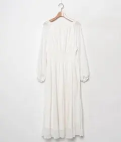 【定価3万】CELFORD ホワイト 長袖ニットワンピース