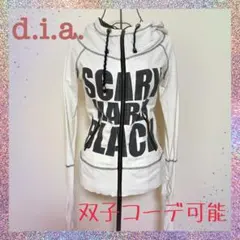 d.i.a. パーカー ホワイト スカル ローズ ダイア dia 白 平成のサムネイル