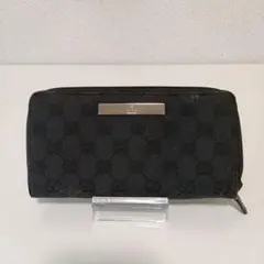 GUCCI ブラック キャンバス 長財布