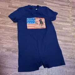 【値下げ】ラルフローレンロンパース★美品★ネイビー