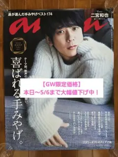 【非売品レアポスター】 嵐 二宮和也 an・an 表紙号特大ポスター
