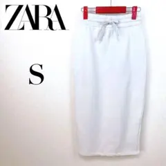 【新品未使用 ZARA】柔らか裏起毛裏毛スリット入りスカートSのサムネイル