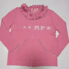 160★メゾピアノ★フリル付き！ニットカーディガン★１回着！