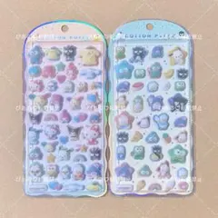 サンリオ コットンパフィーシール サンリオキャラクター はぴだんぶい 2個セット