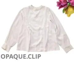 OPAQUE.CLIP オペークドットクリップ 長袖ブラウス M ベージュ