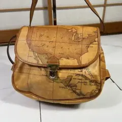 PRIMA CLASSEプリマクラッセ ショルダーバッグ世界地図柄 リバーシブル