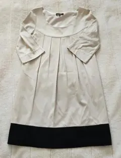 トゥモローランド　BALLSEY 七分袖プリーツワンピース 38