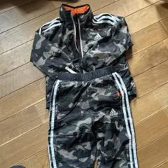 adidas 迷彩柄 ジャージ上下セット 116cm