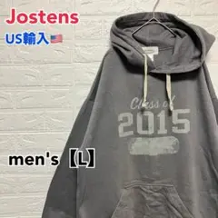 ●D325【US輸入】プルオーバー スウェットパーカー グレー系 メンズ【L】