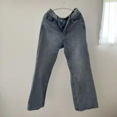 GRL ワイドセミフレアデニムパンツ[cu136 S