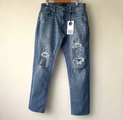 MILE6737 ダメージ デニム￼ ジーンズ ￼レディース L