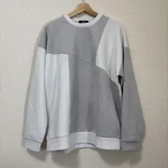 期間限定値下げ　　AZUL BY MOUSSY グレー・ホワイト スウェット M