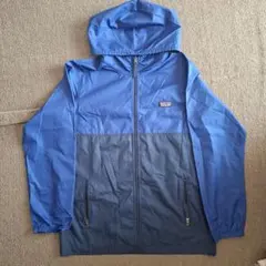 patagonia フード付きナイロンジャケット 青 キッズLのサムネイル