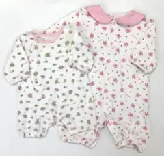 ベビー服 ロンパース カバーオール 50〜70サイズ 2着セット