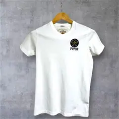 Abercrombie & Fitch Vネック 白T 刺繍 S（日本M相当）