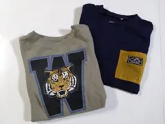 週末限定値下　devirock プリント トレーナーと西松屋ロンティー100