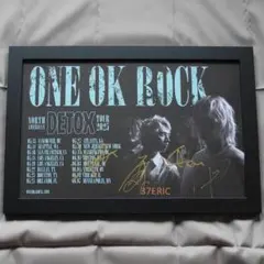 ONE OK ROCK ワンオクロック US公演 直筆サイン入りツアーポスター