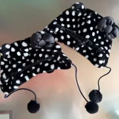 激レアハローキティ 水玉模様 ファンキャップ　２つセット　ユニバ